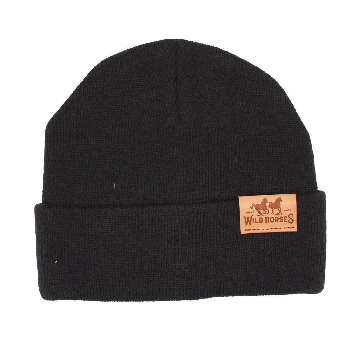 Wild Horses Leatherette Beanie